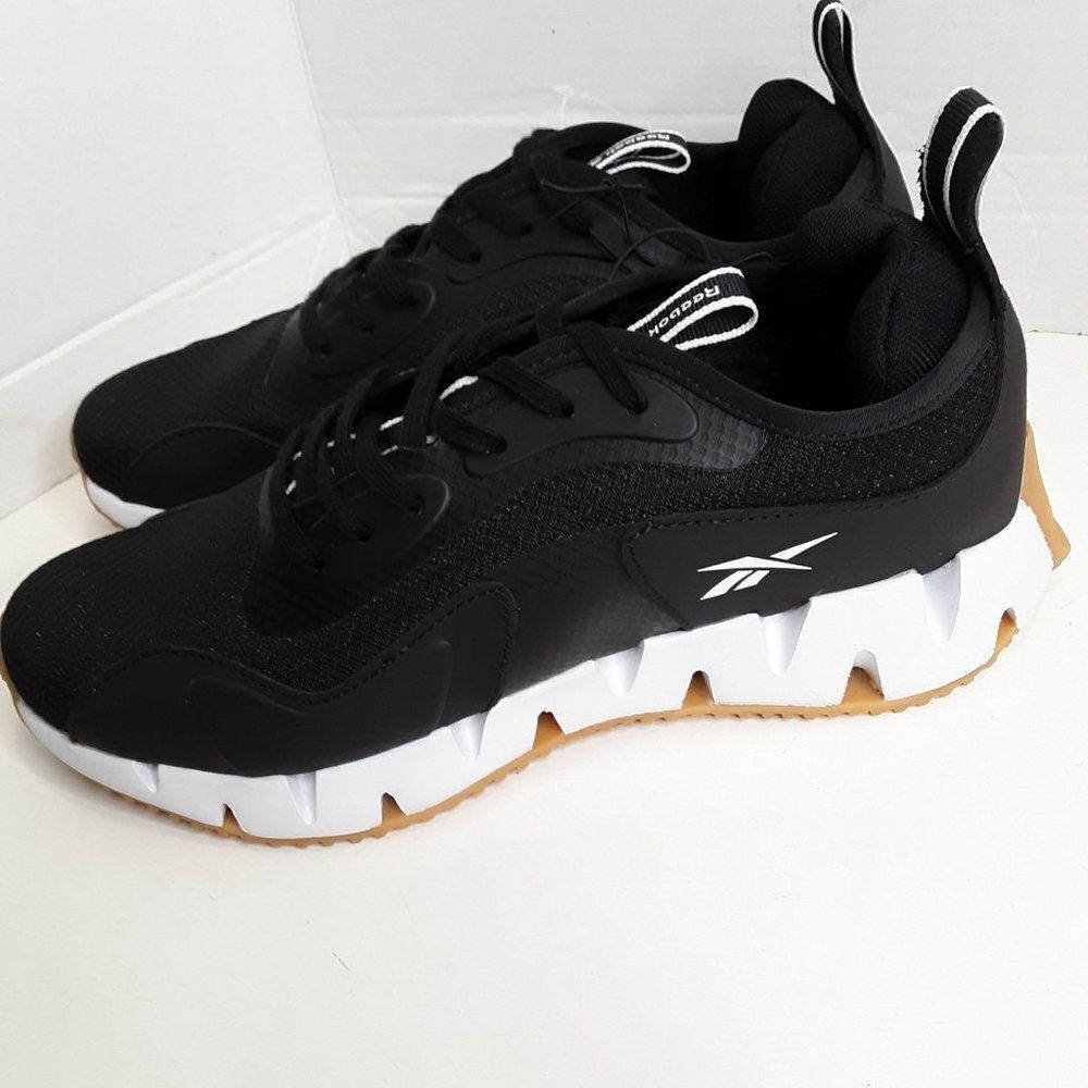 Reebok Men's Zig Dynamica Black White Running Shoe size 8M - Picture 4 of 11